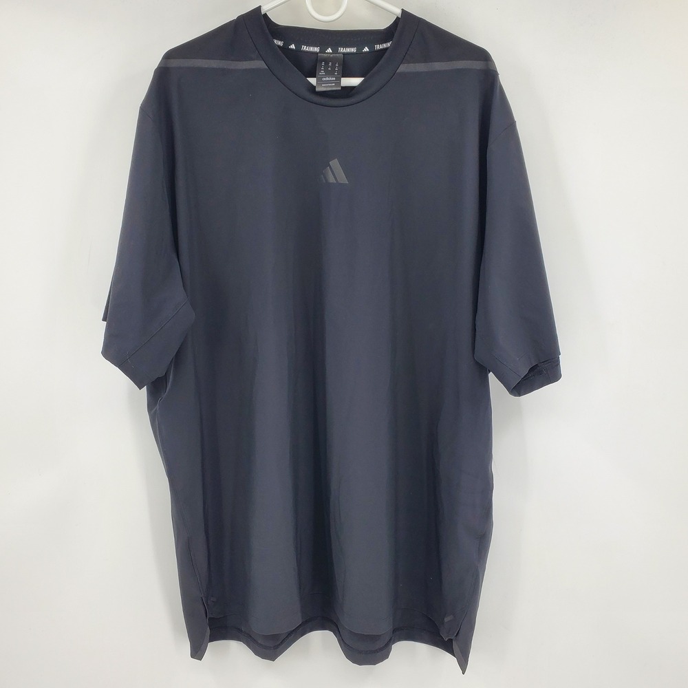 Adidas Training Aeroready Mens Black‎ Short Sleeve Athletic T-Shirt 2XL Workout